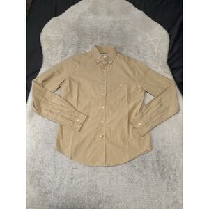 New Mugsy Mens XS Button Down Beige Cotton Shirt Preppy Top Dakars NWOT‎
